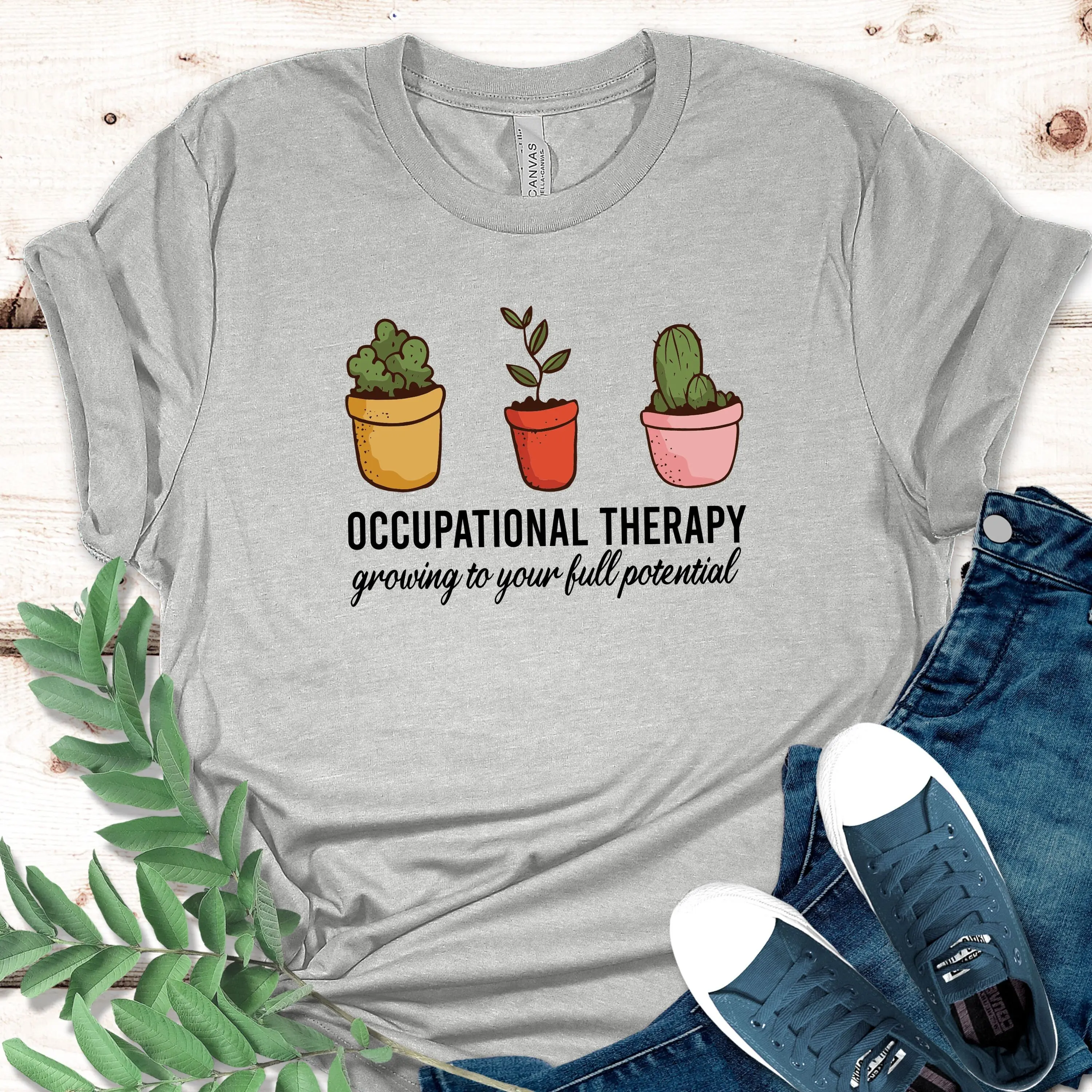 Occupational Theraphy Growing To Your Full Potential T Shirt TherapisT For OT AssistanT