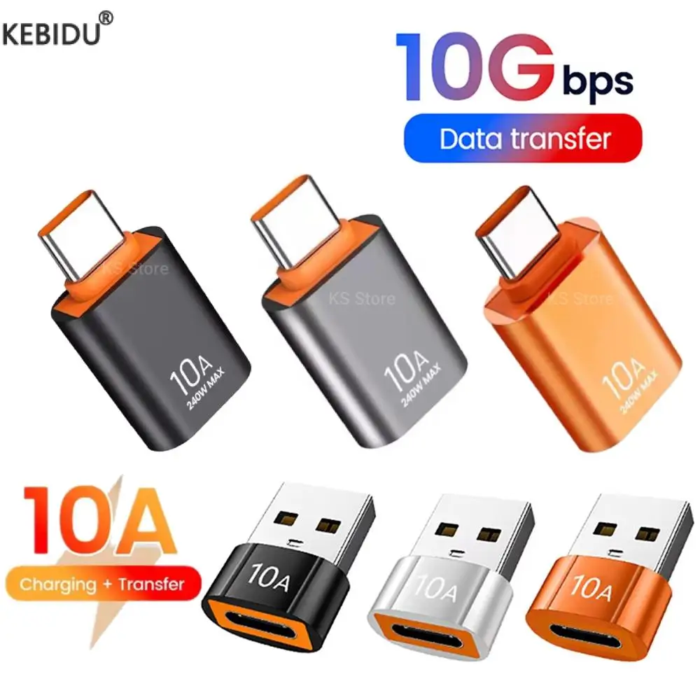 10a usb 3.0 para tipo c adaptador otg tipo c macho para usb fêmea conversor para portátil xiaomi samsung usbc adaptador de carregamento rápido