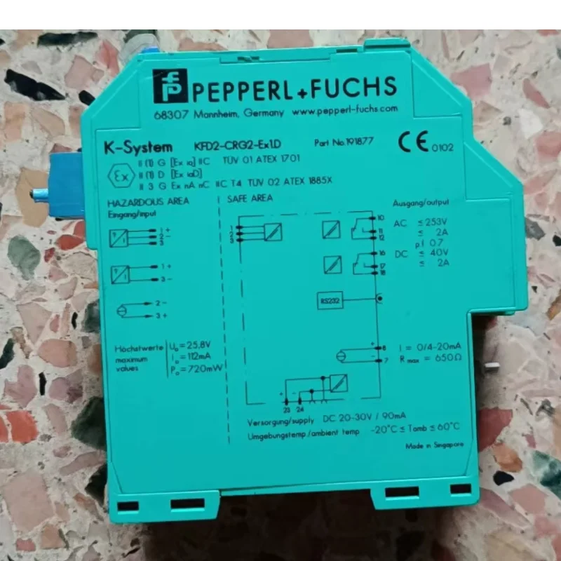 Second hand KFD2-CRG-Ex1D frequency signal conversion safety barrier tested OK and shipped quickly