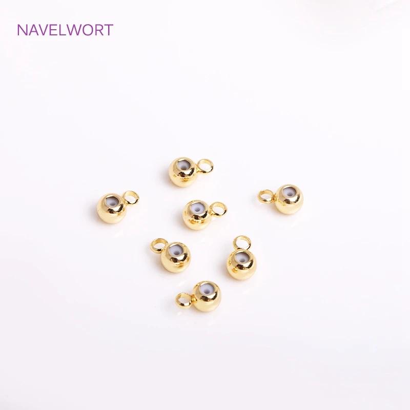 3/4/5/6mm Silicone Positioning End Beads High Quality Bracelet Necklace Connector beads DIY Jewelry Making Accessories Findings