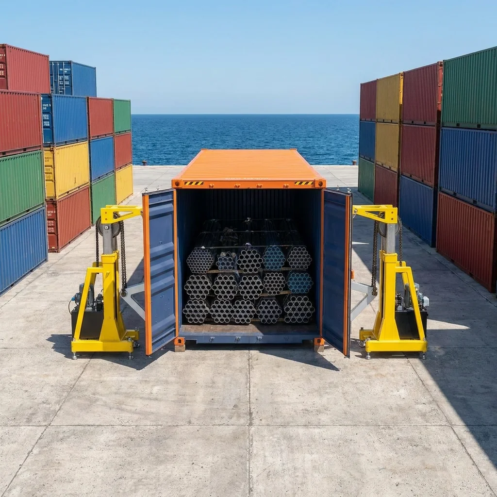 1.6m Lift Height Vertical Support Hydraulic Cylinder Jacks for Precise Container Positioning