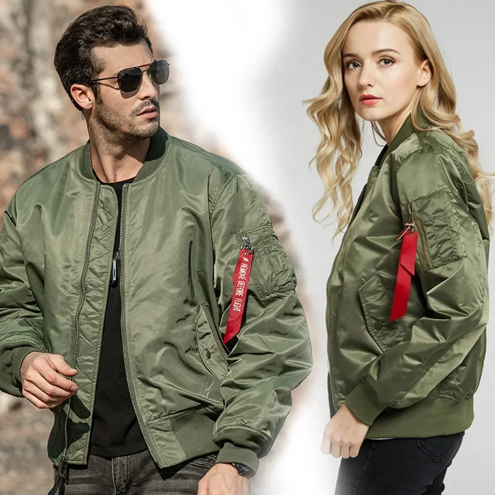 Męskie płaszcze New pilot Air men bomber jacket Mens Military Bomber Jackets Men Casual Solid Zipper Pilot Jacket Green New Slim Fit