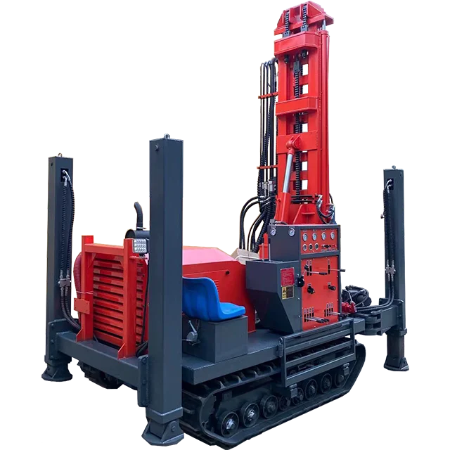 Factory Hydraulic Deep Borehole Water Well Drilling Rig Machine Truck Engines Zongshen 250cc Engine 3m Diesel 200m YUCHAI 77KW