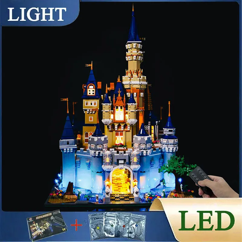 RC DIY LED Light Kit For LEGO 13132 Mouldking Paradise Princess Castle (Only LED Light,Without Blocks Model)