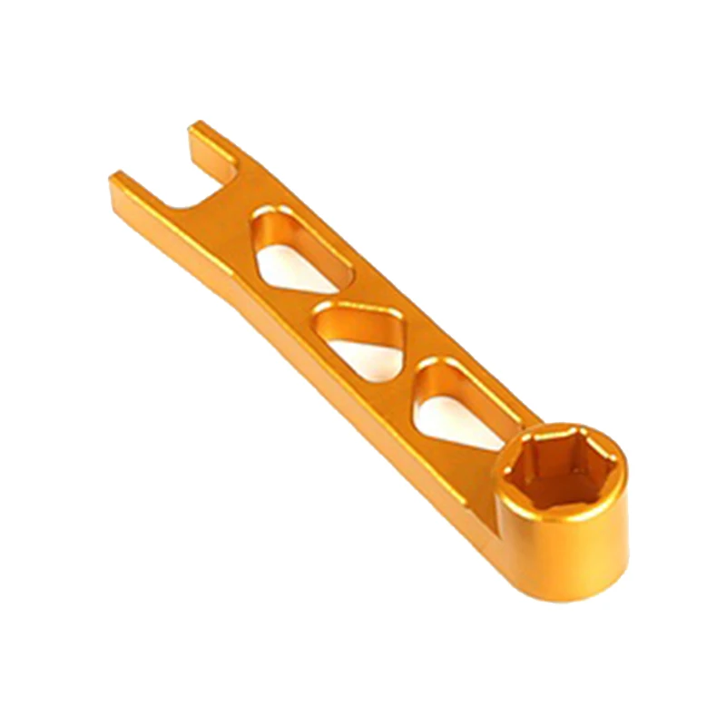 Legering CNC bougie sleutel geschikt voor 1/5 HPI ROVAN KM BAJA 5B RC auto (oranje)