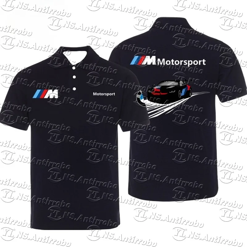 

Summer Racing Life Motocross Short Sleeve Polo shirt BMW Motorcycle Wear Sports Sweat Wicks Racing Wear Casual T-shirt