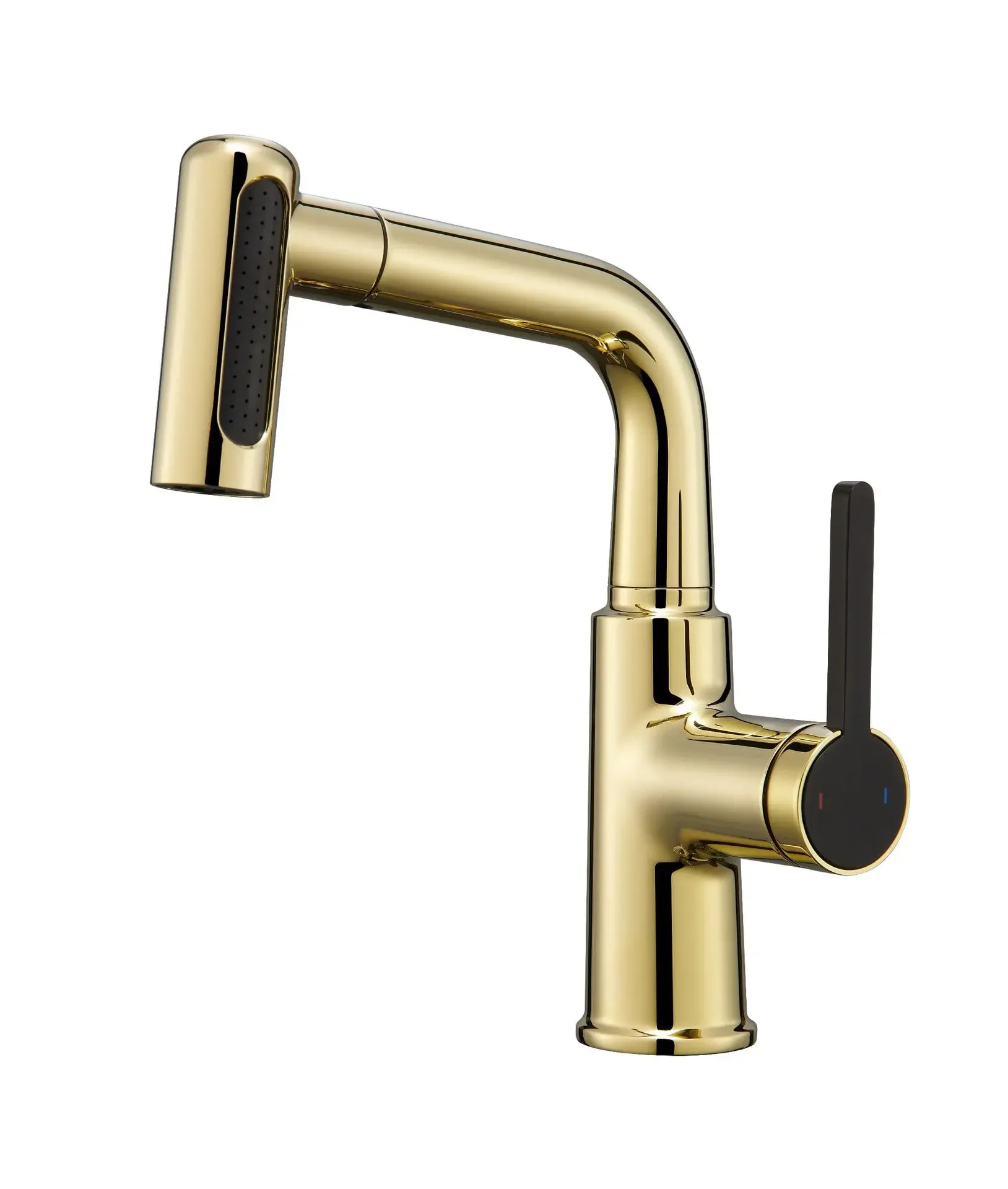 

Lifting and pulling type rotating washbasin faucet Flying rain waterfall art basin faucet