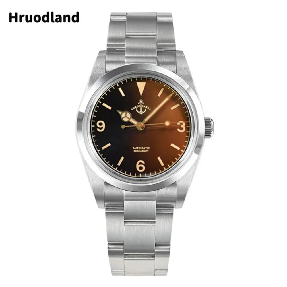 

Hruodland 2025 new NH38 fashionable men's automatic mechanical watch 36MM sapphire stainless steel diving sports 20Bar luminous
