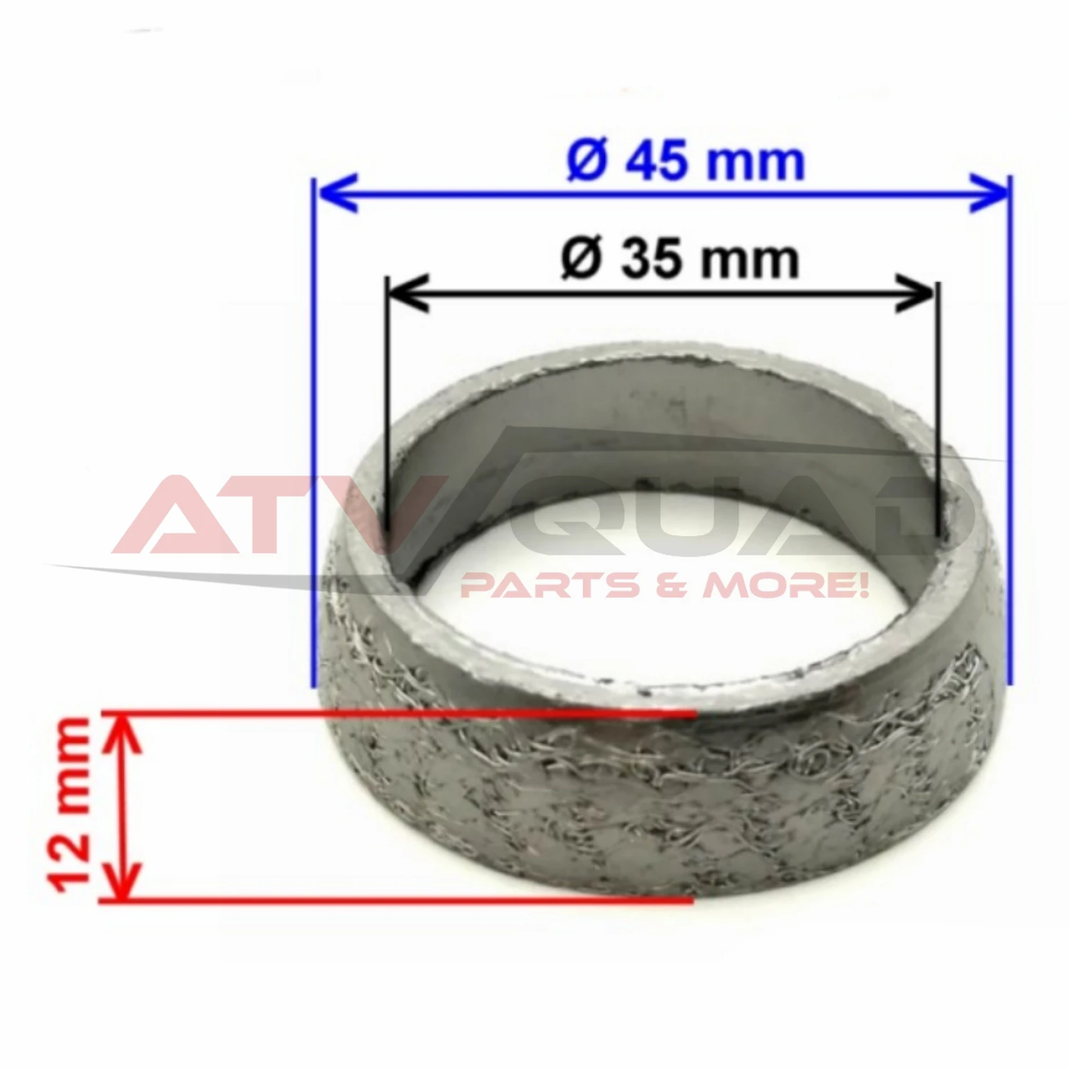 Muffler Seal Collar Exhaust Gasket for CFmoto 500 X5 CF188 500S 520 X5H.O. 500HO 550 X550 600 X6 625 CF196 ATV 9010-020102-10001