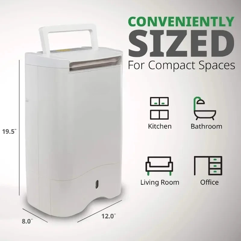 مزيلات الرطوبة المجففة في منطقة صغيرة ، مدمجة وهادئة ، مع خرطوم تصريف مستمر للمساحات الصغيرة