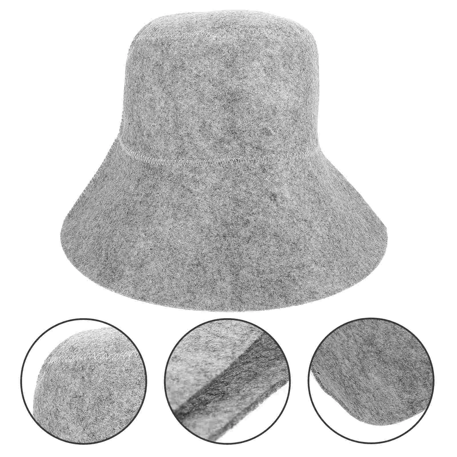 Thicken Breathable Felt Shower Cap Miss Women's Hats Caps Sauna Hair Protecting Absorbent