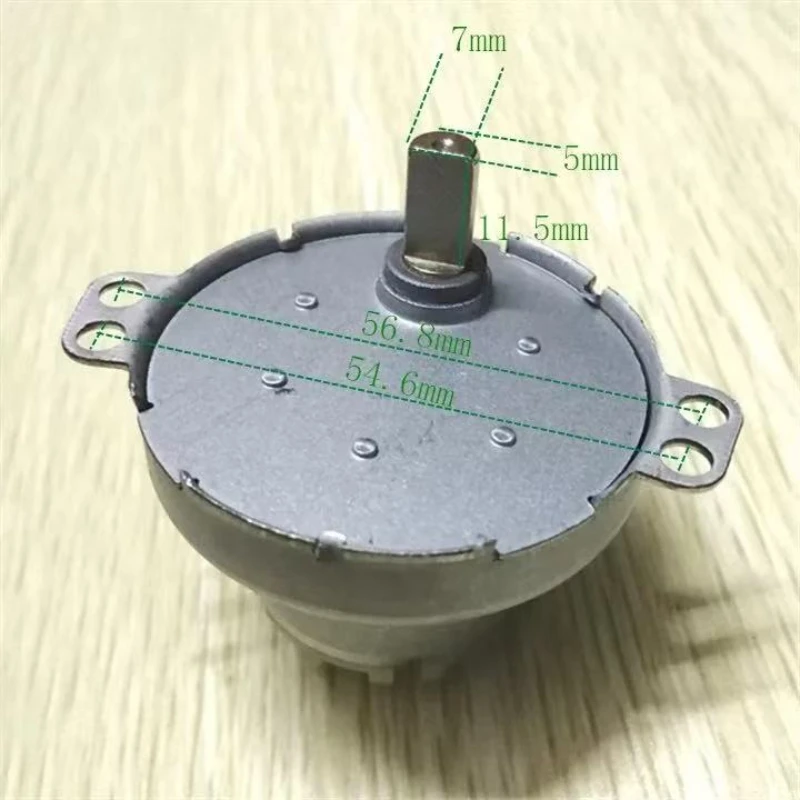 Nuevo motor de engranaje de 7mm D eje 6V 12V DC 2rpm 10rpm 30rpm 50rpm caja de cambios de par grande motor de engranaje de 49mm