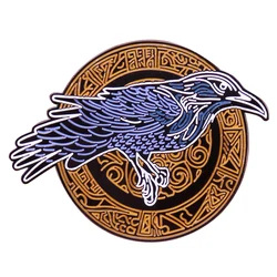 CELTIC CROW Gothic Looks Totem magic Badge Brooch