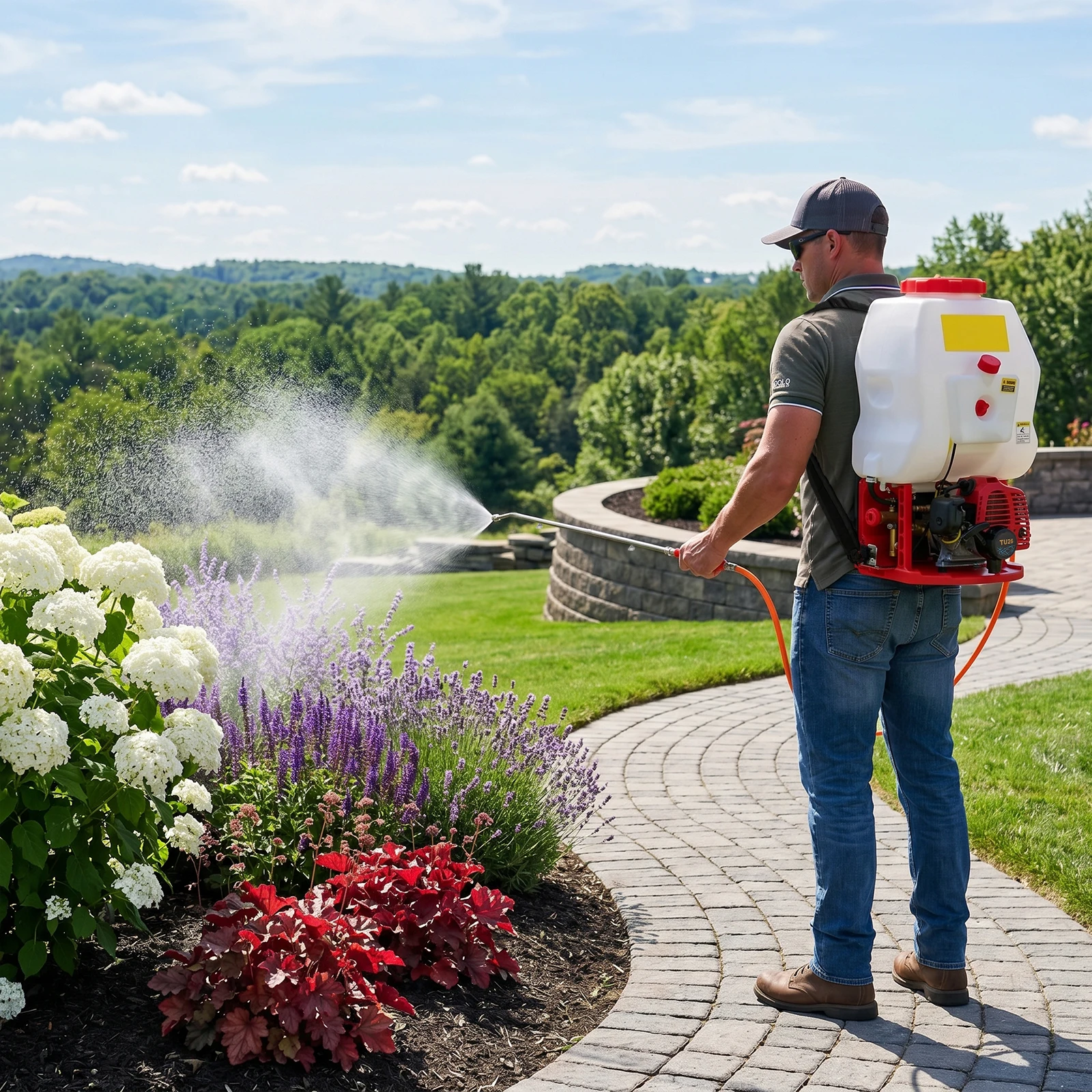 Electric Sprayer Backpack - 20-литровый ранцевый опрыскиватель с бензиновым двигателем