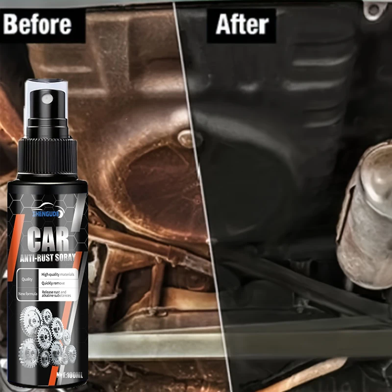مزيل صدأ هيكل السيارة - مزيل صدأ متعدد الوظائف للأسطح المعدنية الحديدية، آمن ومريح للصيانة والإصلاح، يزيل أكسيد الحديد على الفور ويوفر الحماية