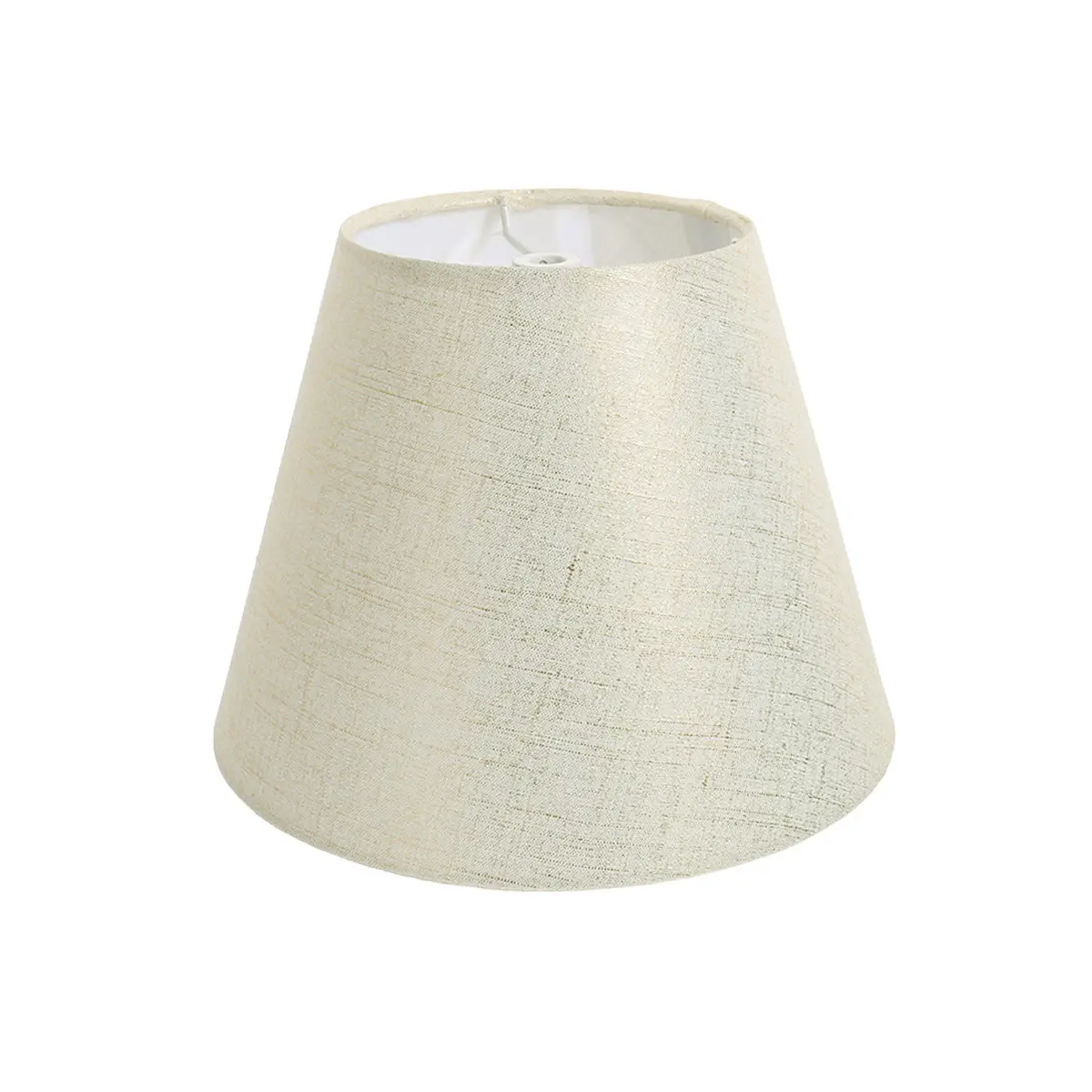 

Beige Natural Linen Clip on Lamp Shade for Vintage Chandelier Wall Sconce Bare Bulb Light Fixture Gather Light Protect Bulb