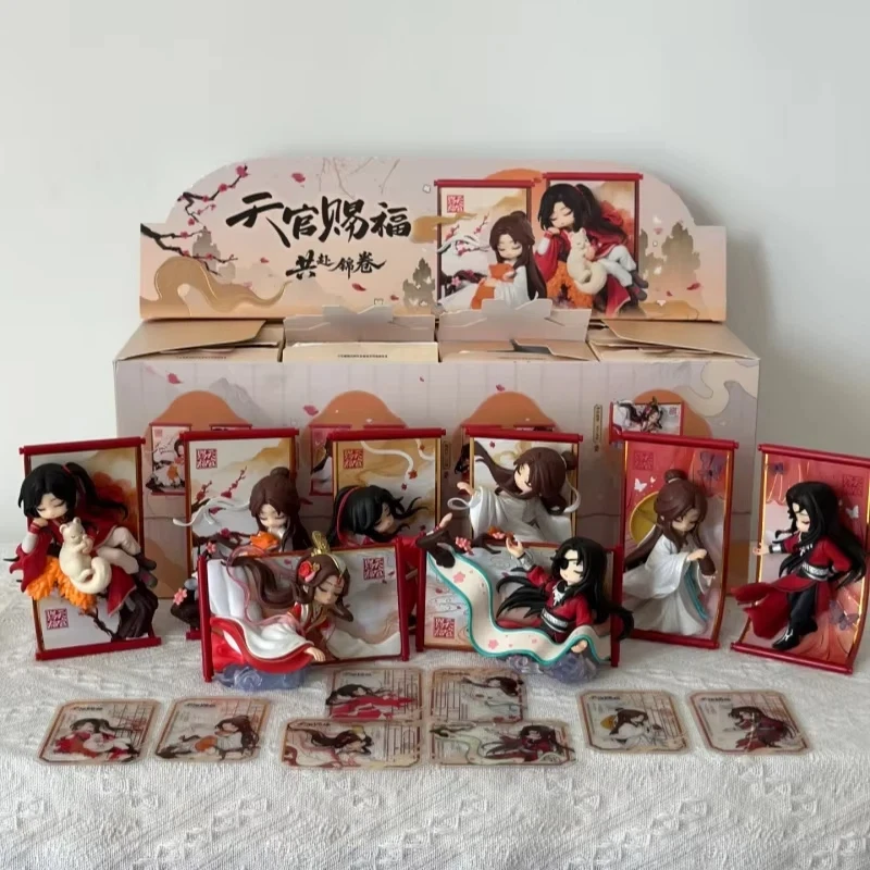 Tian Guan Ci Fu Scroll Series Anime Figure Blind Box - Cute Mystery Model Doll Hua Cheng Xie Lian Decorative Gift for Collectors view 3