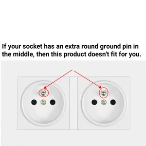 1pc extensor de tomada de parede de tomada dupla com interruptor, adaptador de tomada da ue padrão alemão europeu vários soquetes elétricos para casa 8 principais vendas fonte chaveada dupla - №2