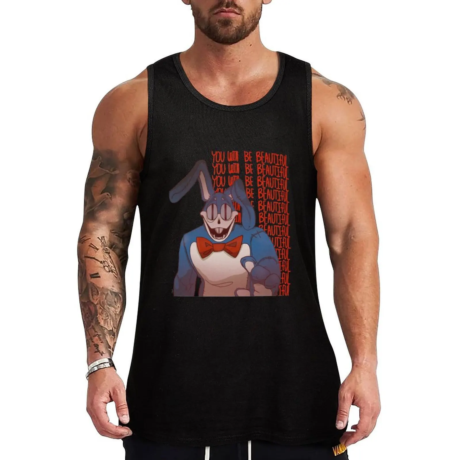Camiseta sin mangas con personajes de The Walten Files, camiseta sin mangas informal y holgada para la playa de verano