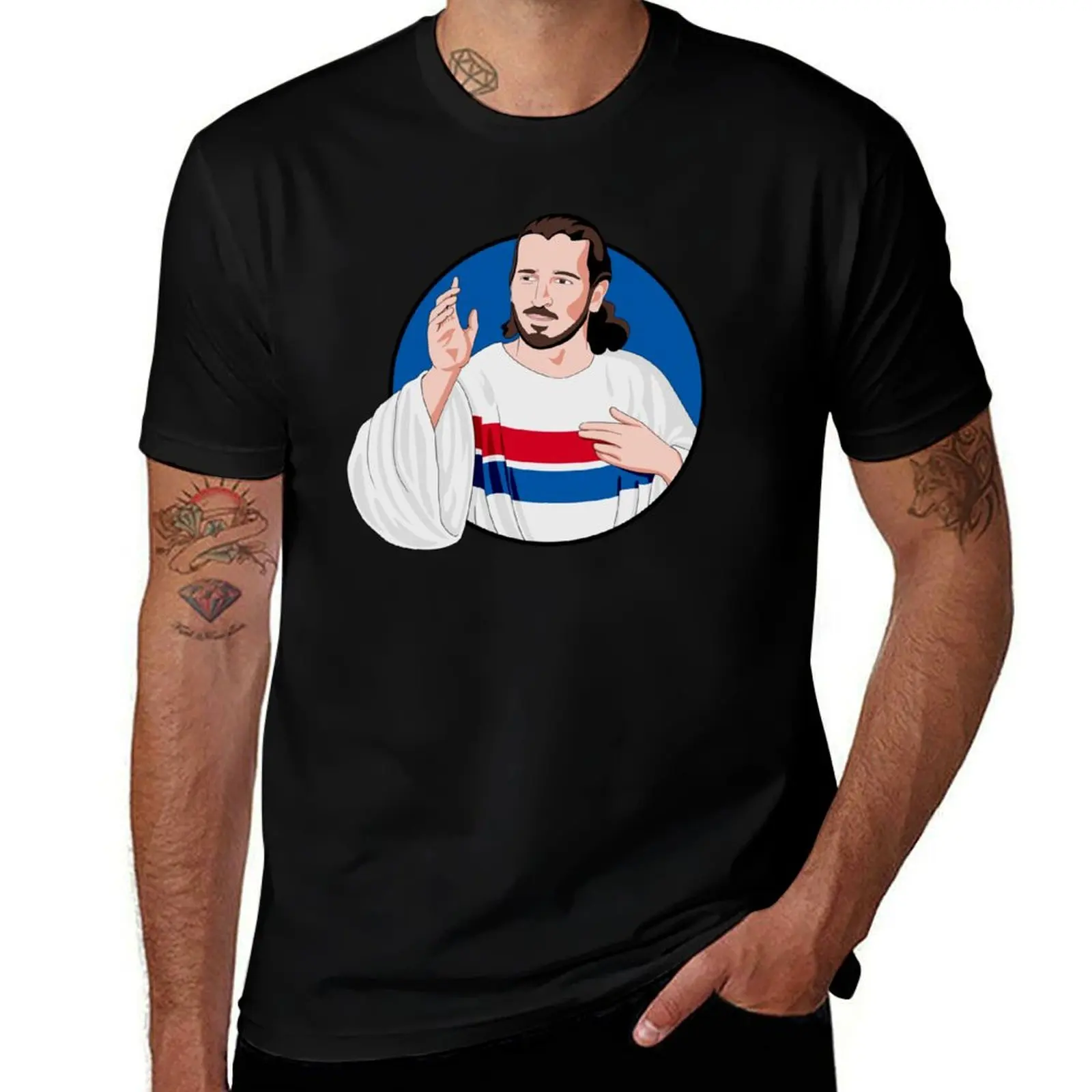 Bontempelli Our Saviour T-Shirt Casual Loose Fit Summer Tee Shirt T-Shirt