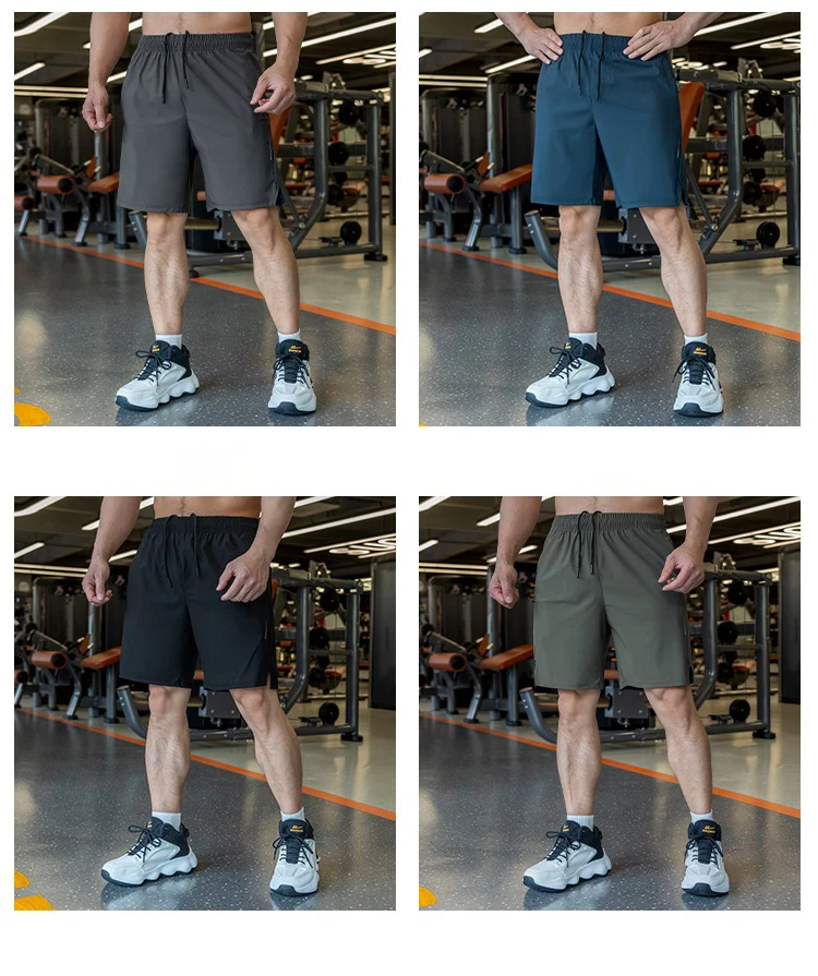 Mens Shorts Light Weight Thin Elasticity Pants Running Squat Fitness Training GYM Quick-drying Drawstring Shorts Sweatpants