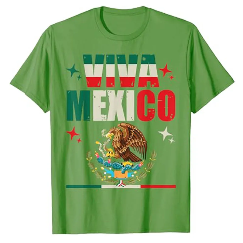 Mexican Independence Day Apparel Butterfly Viva Mexico Pride T-Shirt Mexico Flag Messy Bun Hair Women Fashion Outfit Graphic Tee