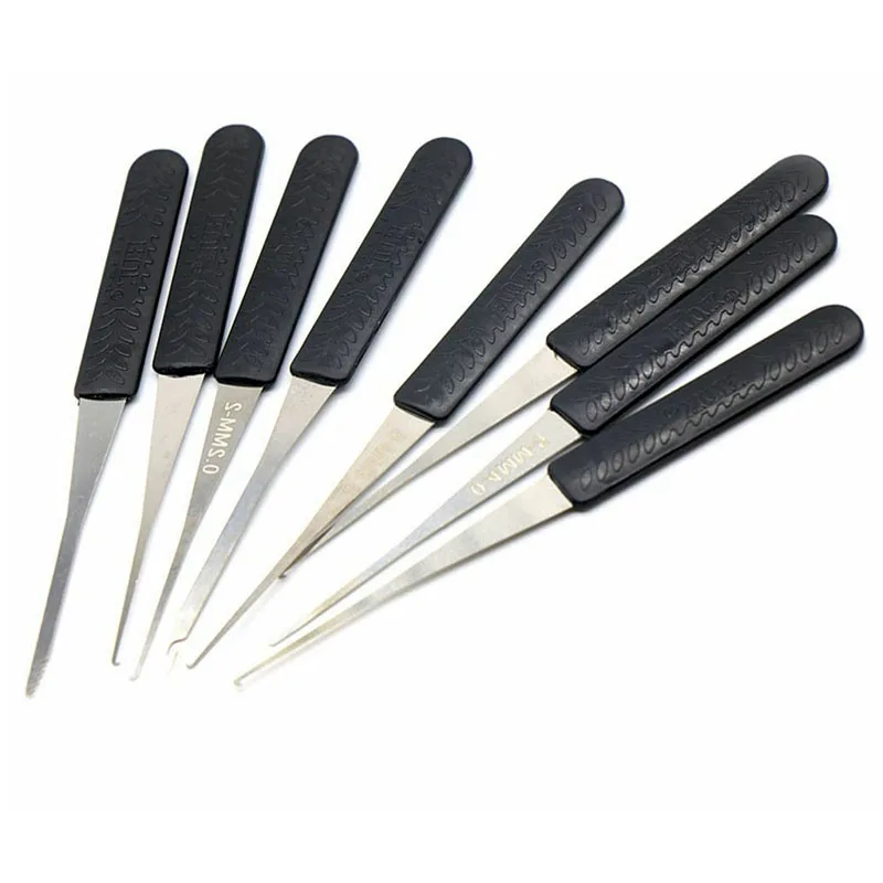 12PCS Lock Pick Set Locksmith Supplies Broken Key Extractor Remove Hooks DIY Hand Tools Hardware for Family Home Life Helper