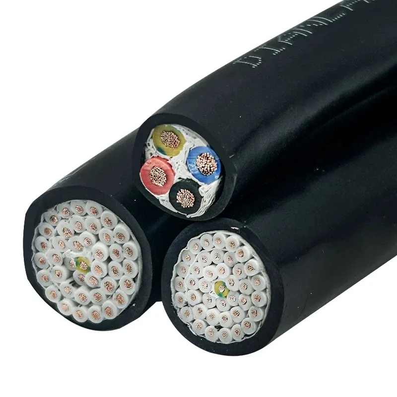 Cabo de PVC 40-70 Fios, Cabo de Controle Multicore 15 18 20 17AWG, Fio de Cobre 0.5-1.5mm², Cabo Elétrico Condutor com Isolamento Flexível
