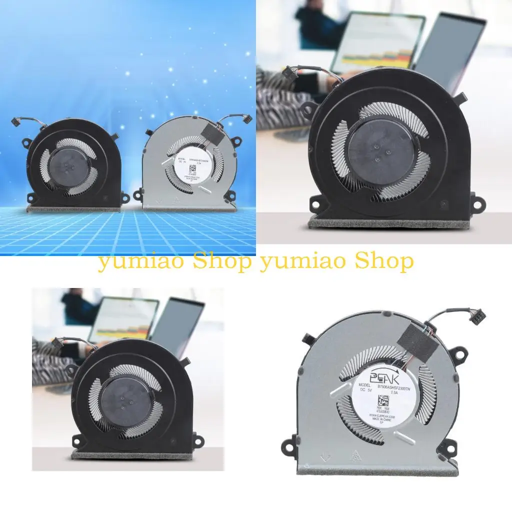 587B Quiet Metal CPU Fan For TR911 Air Edition Notebook Efficient Heat Management Easy Replacement