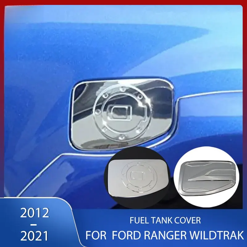Chrome Fuel Tank Cap Tank Cover For Ford Ranger wildtrak 2012 2013 2014 2015 2016 2017 2018 2019 2020 2021