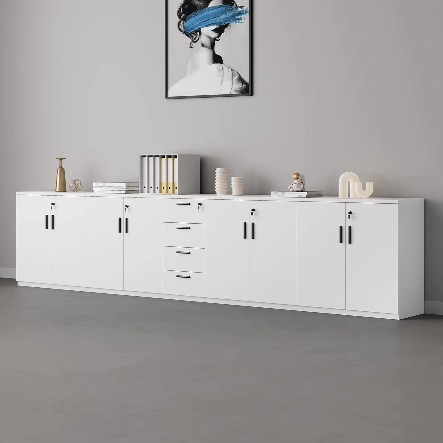 Office Low Cabinet Printer Base Cabinet Simple Modern Locker File Tea Cabinet Copier Workbench
