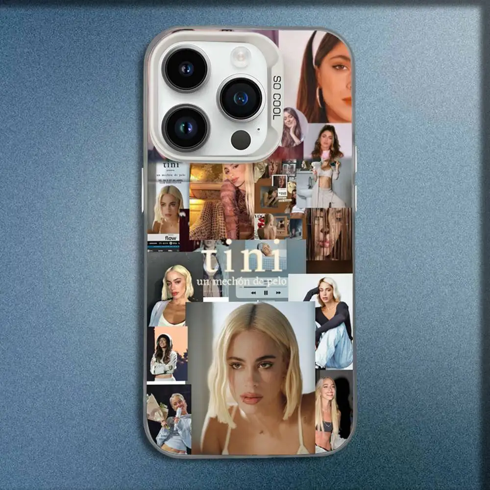 Singer T-TINI M-Martina Stoessel Phone Case For iPhone 16,15,14,13,12,11,Mini,Pro,E,MAX White Candy Matte Shockproof Cover