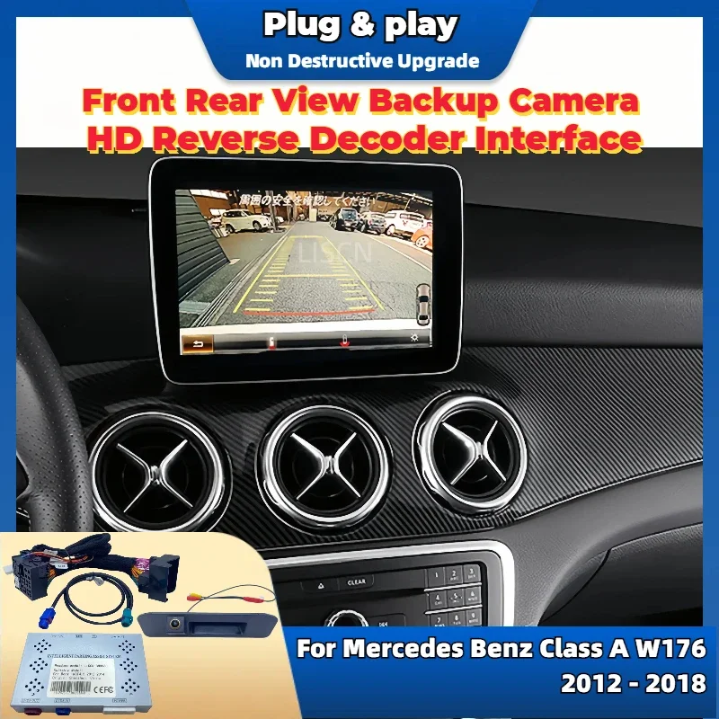 For Mercedes Benz A Class W176 2012-2018 Reverse Camera Kit / HD Rear View Parking Camera Update OEM Screen No Need Programming
