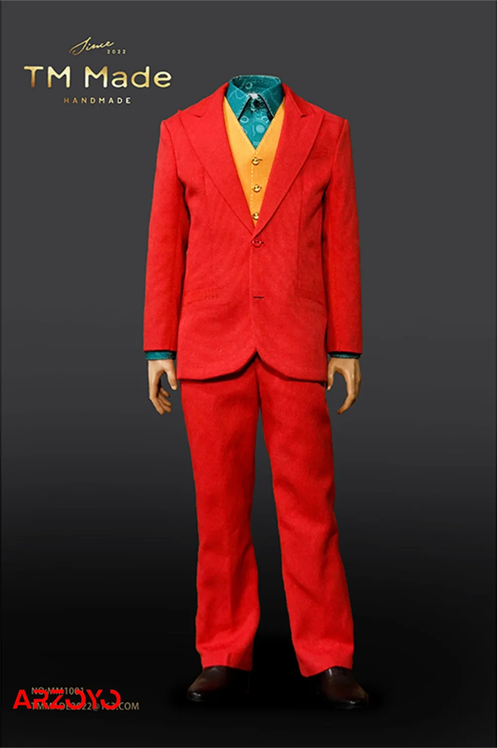 TM Made MM1001 1/6 The Male Clown Joaquin Red Suit Clothes Fit for 12