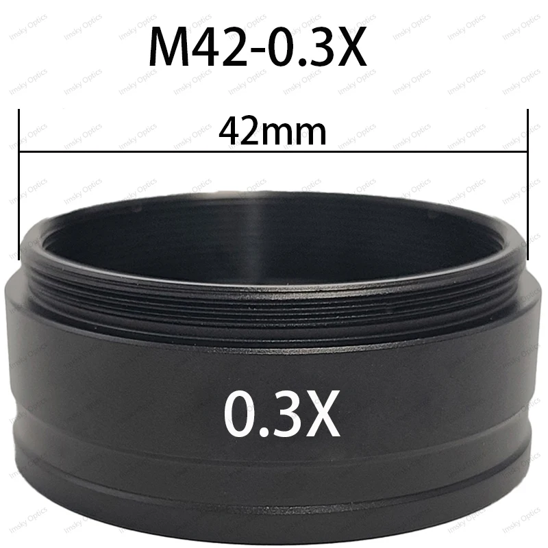 1X 0.3X 0.5X 0.7X 0.75X 1.5X 2X M48 Zoom Stereo Microscope Barlow Objective 0.3X 0.5X 0.7X 1.5X 2X M42 10A 120X/180X/300X Lens