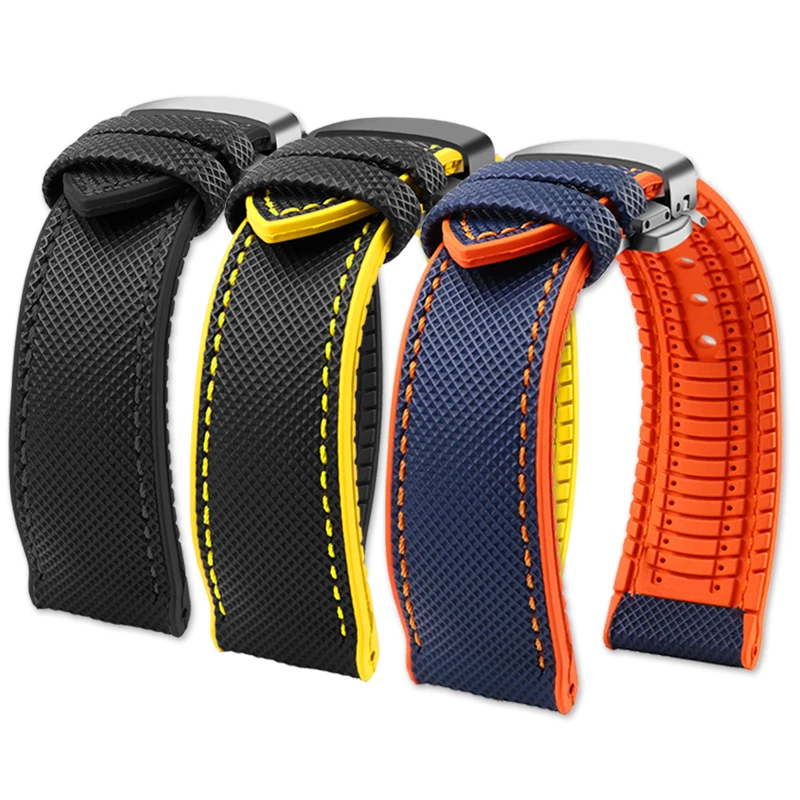 High quality rubber strap for Luminox bracelet 3703 3729 3741 3749 3781 3789 3745 3051 3080 men's 20mm 22mm 23mm 24mm watch band
