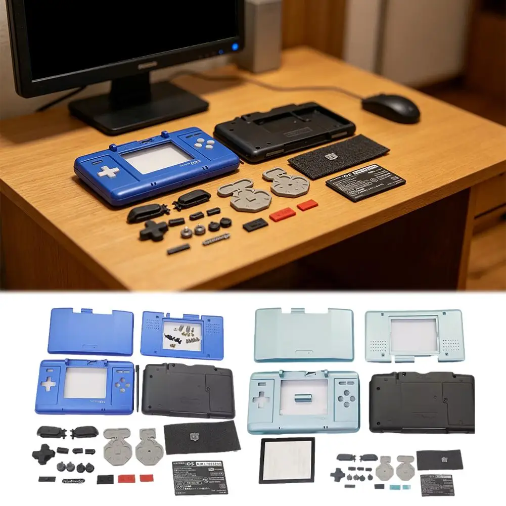 Replacement Complete Shell Kit for NDS Launch Edition Console Precise Fit ABS Protective Case Cover Buttons Screws Multi Colors