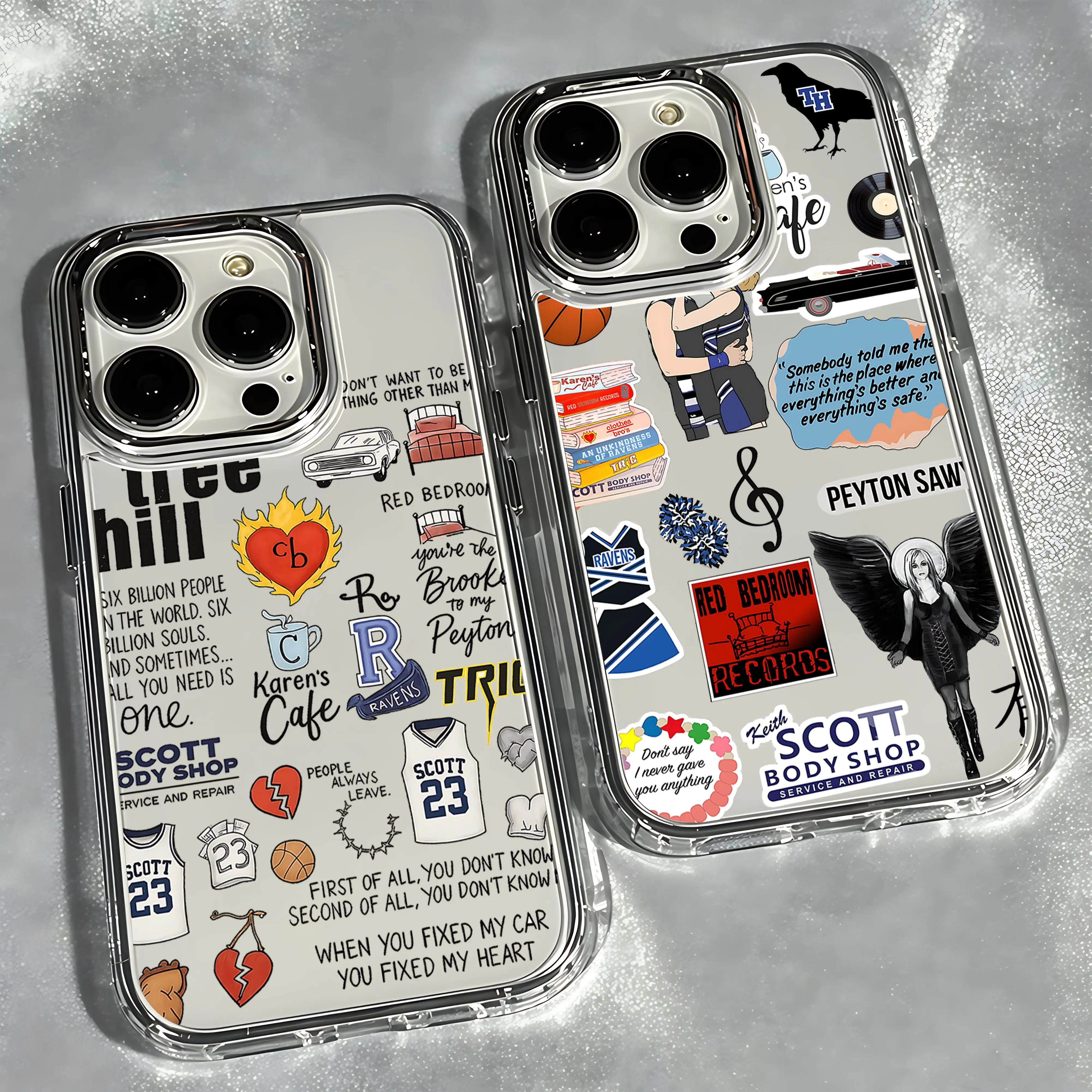 Capa Transparente Macia TV One Tree Hill para iPhone 17 16e 16 15 14 13 12 11 mini Pro Max X XR XSMAX 8 7 Air Plus
