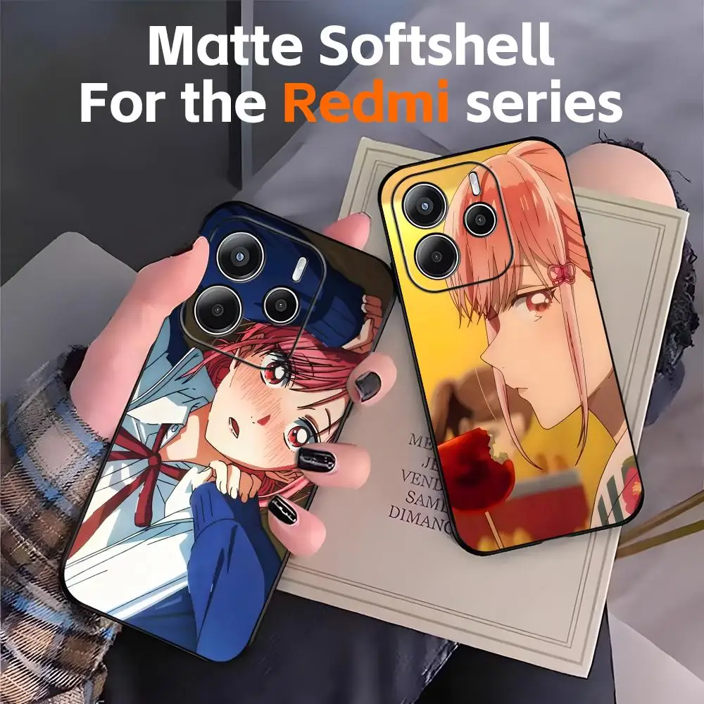 Чехол для телефона Anime Blue Box, мягкий черный чехол для Redmi Note11 12 13 14Pro Plus S 5G 14C A3