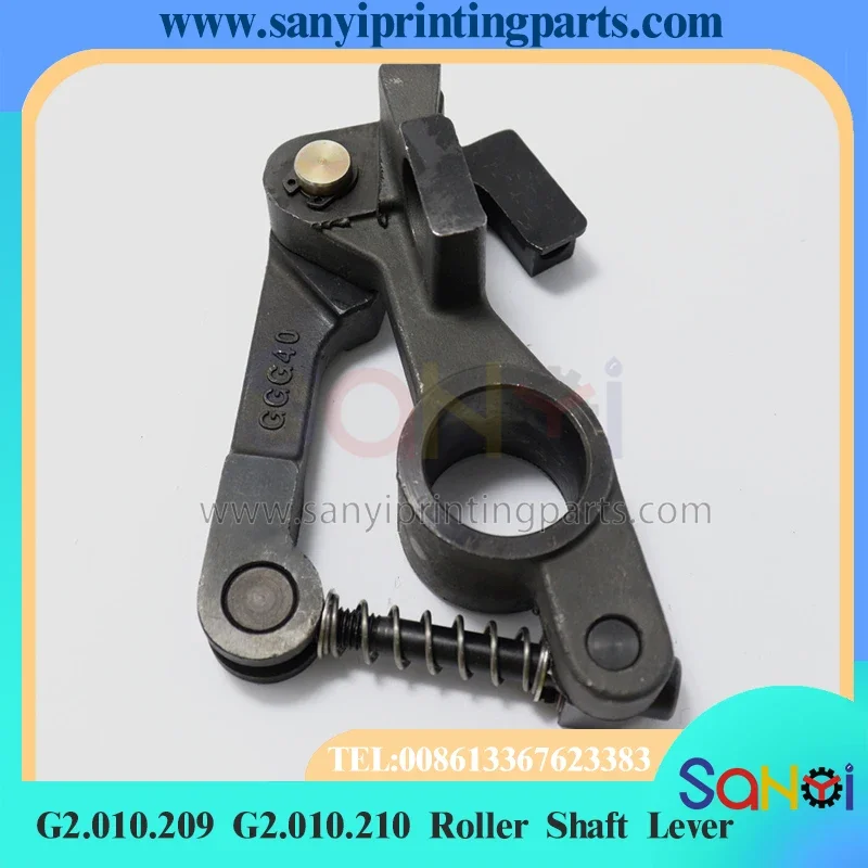 1 ชุดที่ดีที่สุดคุณภาพ G2.010.209 G2.010.210 Roller SHAFT LEVER สําหรับ Heidelberg SM52 PM52 การพิมพ์เครื่อง