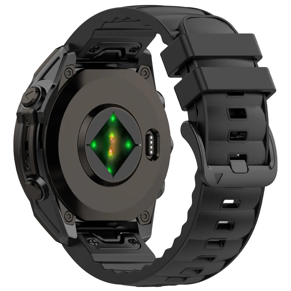 Quickfit für Garmin Uhrenarmband Leder Silikonarmband für Fenix 8 Pro 7 6 7X 6X 5XPlus MARQ Instinct Tactix 8 22mm 26mm Armband
