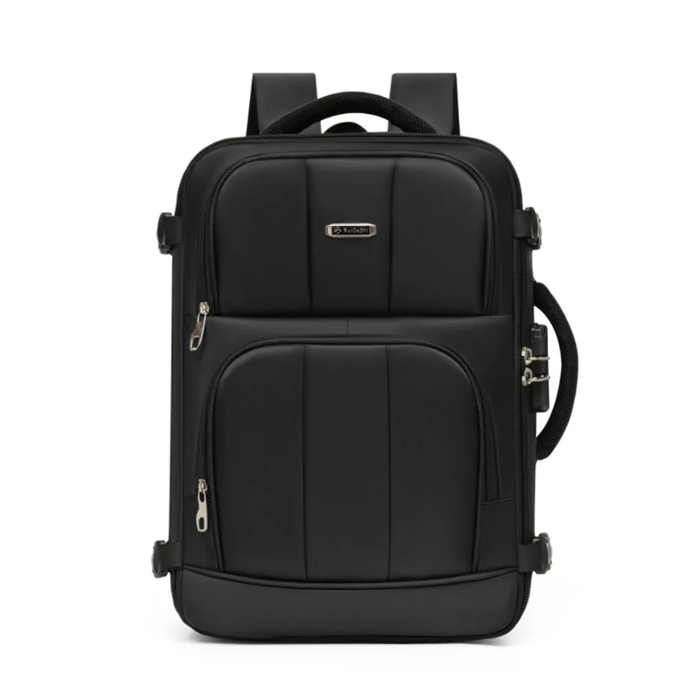 

Combination Lock Travel Backpack Side Handle Large Capacity Men Business Backpack Wear-resistant Multi-functional Luggage Bag