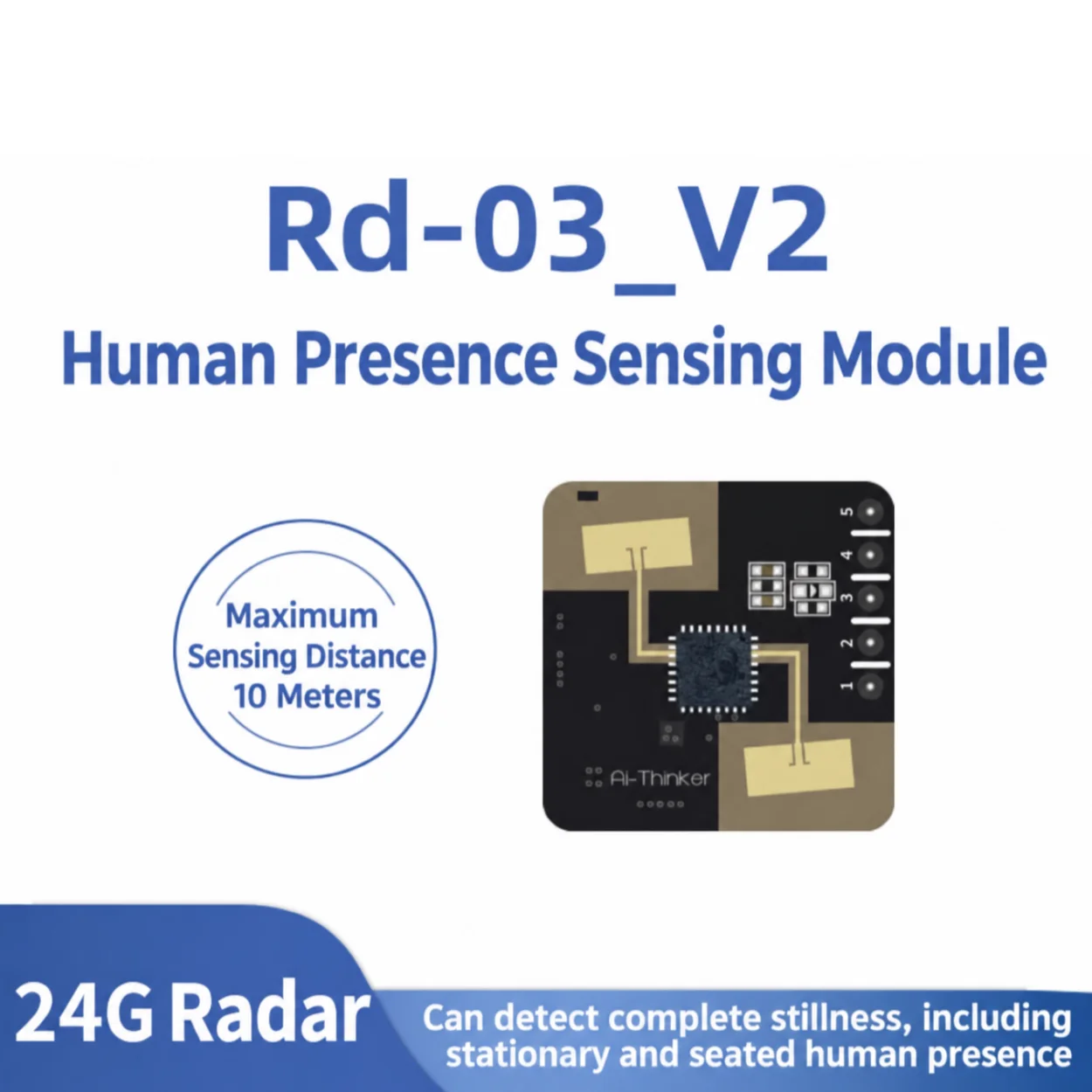 Rd-03_V2 24G Radar Sensor Module Human Micro-Motion Detection Module