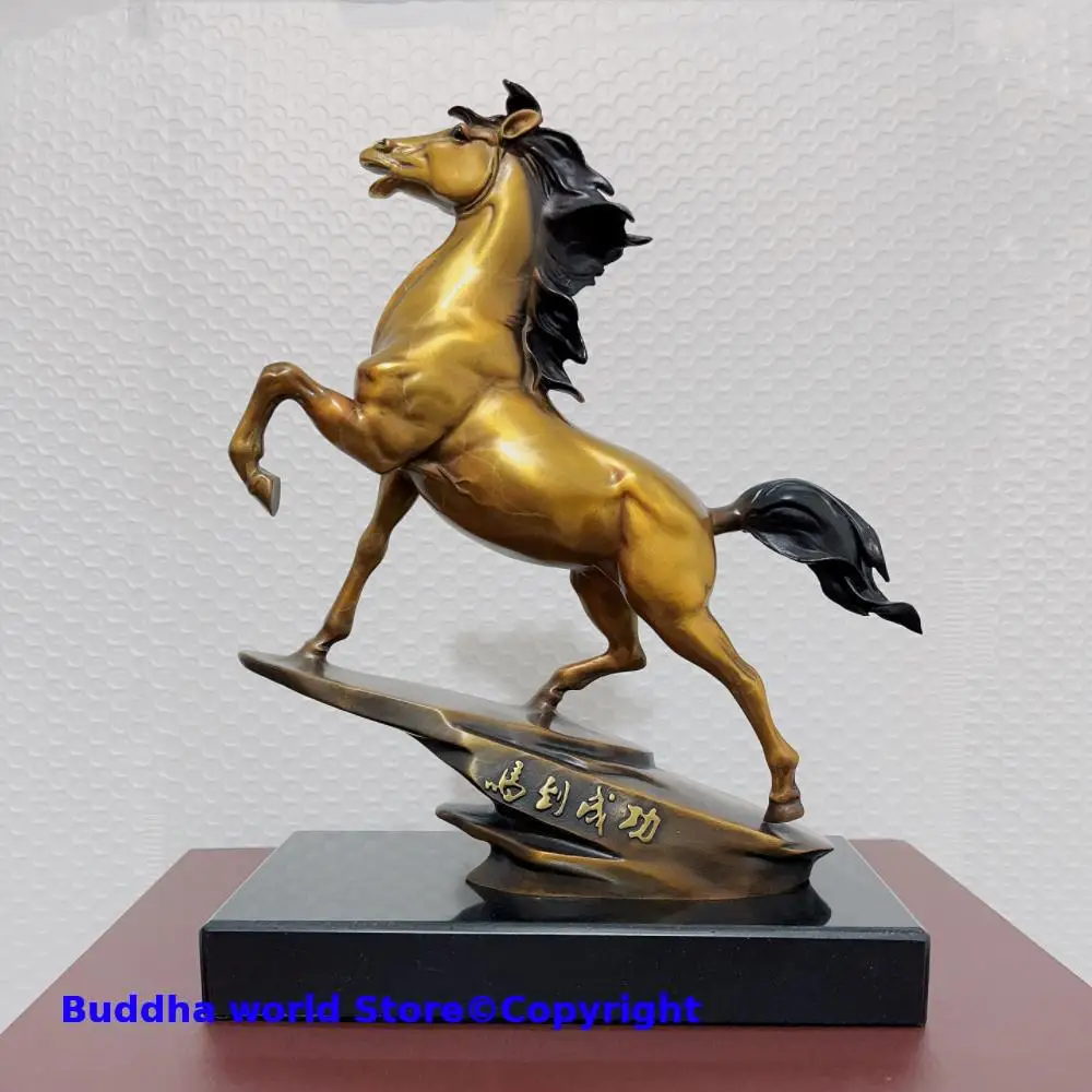 50%OFF MA DAO CHENG GONG Copper Decorative Success Statue GOOD Omens Home Company boss office Deco bring wealth money good luck