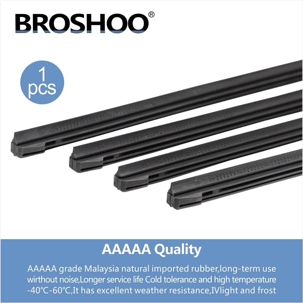 BROSHOO 1pcs 8mm/6mm Auto Parabrezza Tergicristallo Lama Inserto In Gomma Strip (Ricarica) morbido 14 \