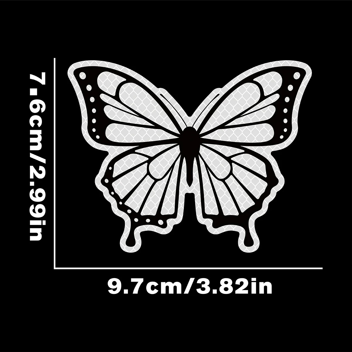 

Butterfly Wing Luminous Vinyl Stickers, Glow In Dark Decals for Car Motorcycle Windshield & Exterior Decor
