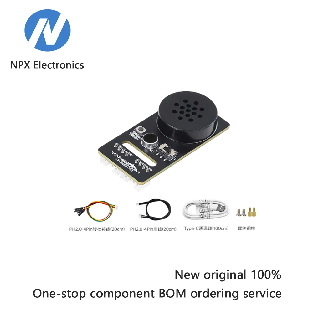 

The AI voice interaction module recognizes and reports the IIC serial port sound sensor development board CI1302.