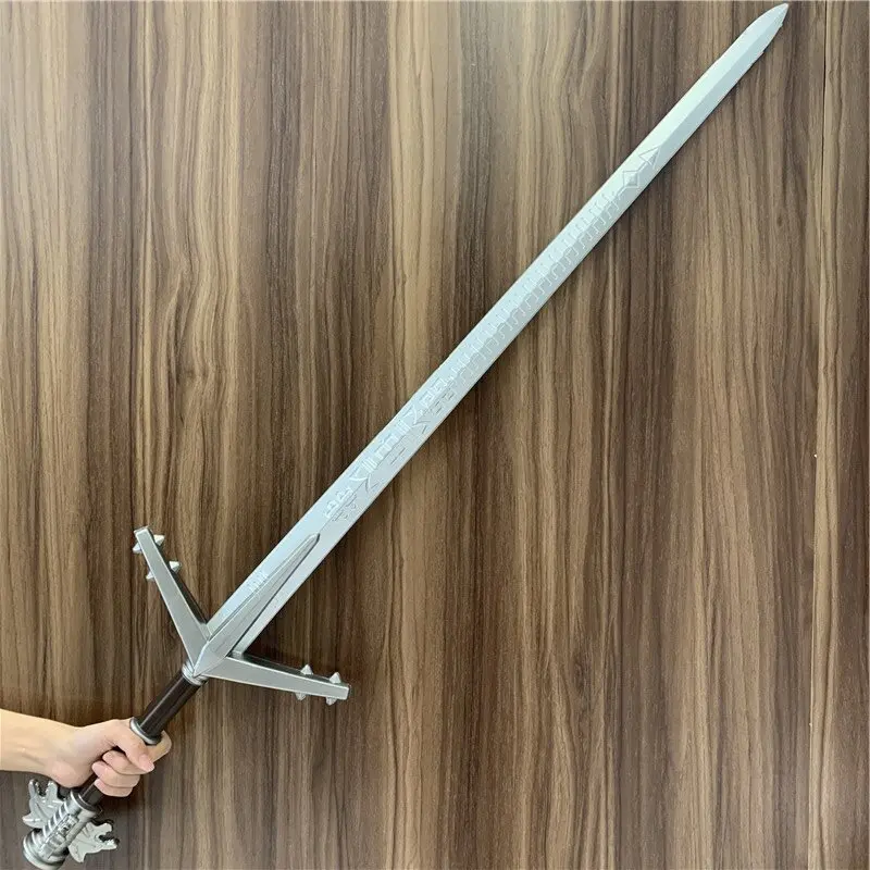 Big Aerondight Sword 1:1 Cosplay Wild Hunt Sword Prop Role Play Gift Safety PU Double Dragon Sword Wizard Alice Eredin Weapon