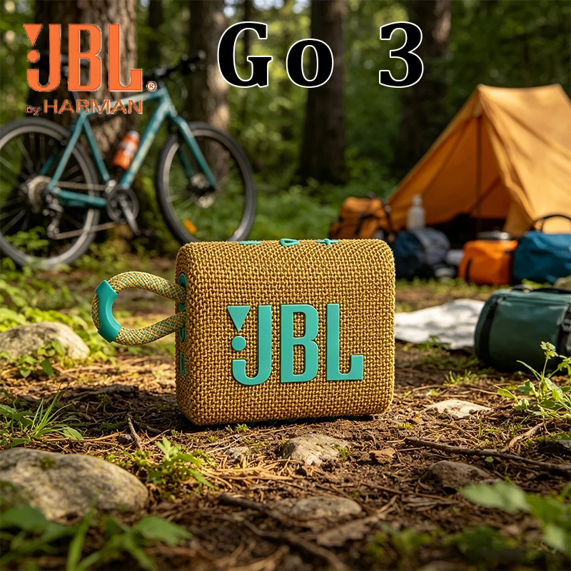 

JBL GO3 portable wireless speaker with heavy bass sound effects for outdoor sports, cycling, waterproof, and leisure gift speake