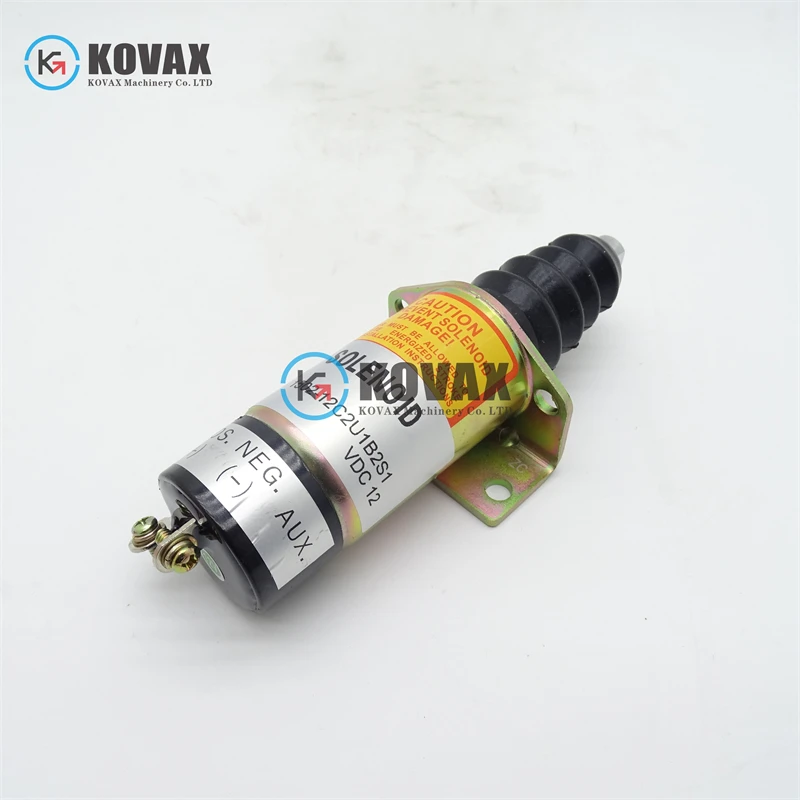 For 1502- 12a6u1b2s1 12v 3 Terminal Stop Solenoid 1500-2073 Compatible With Wood Ward Synchronous Start